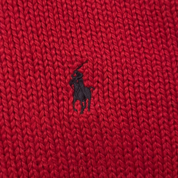 Polo by Ralph Lauren Classic Tudor Red Jersey - Picture 6 of 7